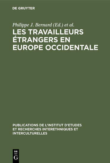 Les Travailleurs étrangers en Europe occidentale main product photo