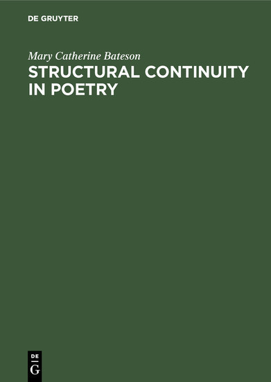 Structural continuity in poetry main product photo