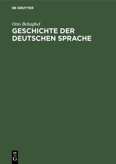 Geschichte der deutschen Sprache main product photo
