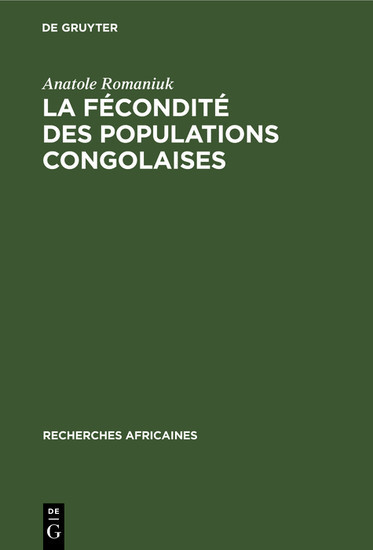 La fécondité des populations congolaises main product photo