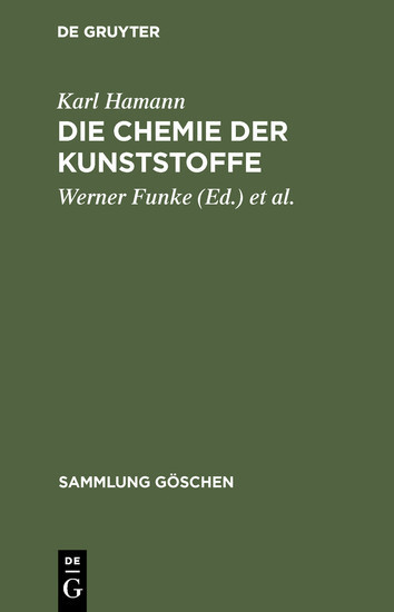 Die Chemie der Kunststoffe main product photo