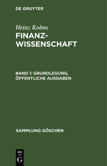 Grundlegung, öffentliche Ausgaben main product photo