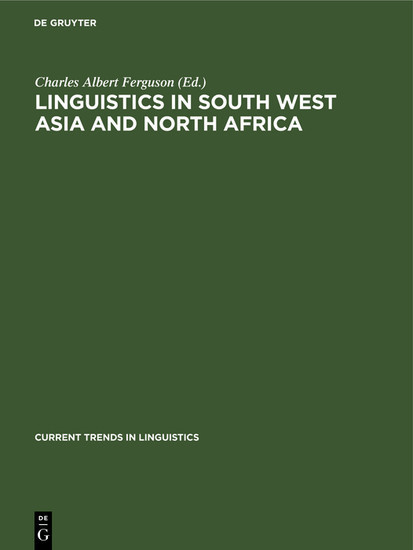 Linguistics in South West Asia and North Africa main product photo
