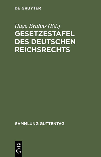 Gesetzestafel des deutschen Reichsrechts main product photo