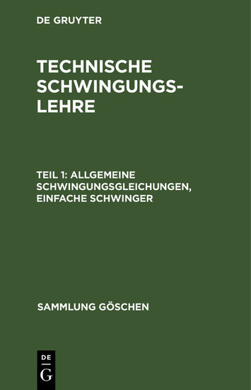 Allgemeine Schwingungsgleichungen, einfache Schwinger main product photo