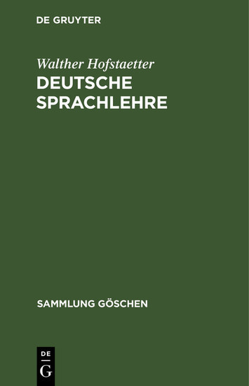 Deutsche Sprachlehre main product photo