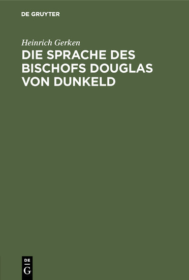 Die Sprache des Bischofs Douglas von Dunkeld main product photo