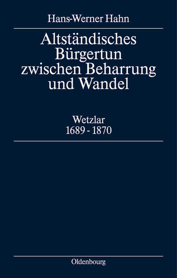 Altständisches Bürgertum zwischen Beharrung und Wandel main product photo