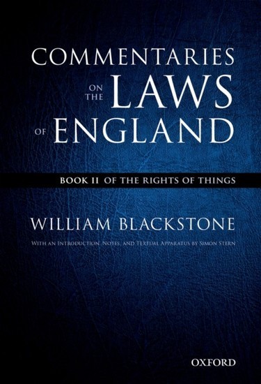 Oxford Edition of Blackstone's: Commentaries on the Laws of England main product photo