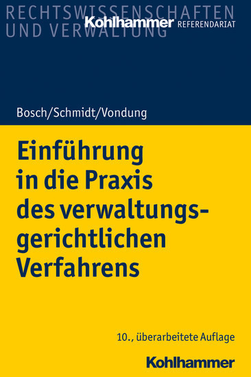 Einführung in die Praxis des verwaltungsgerichtlichen Verfahrens main product photo