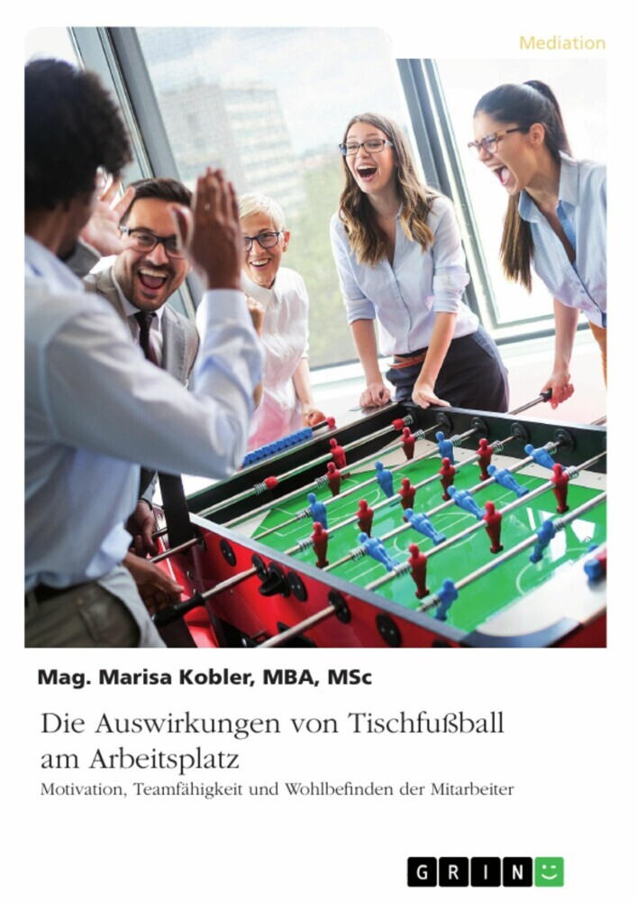 Die Auswirkungen von Tischfußball am Arbeitsplatz. Motivation, Teamfähigkeit und Wohlbefinden der Mitarbeiter main product photo