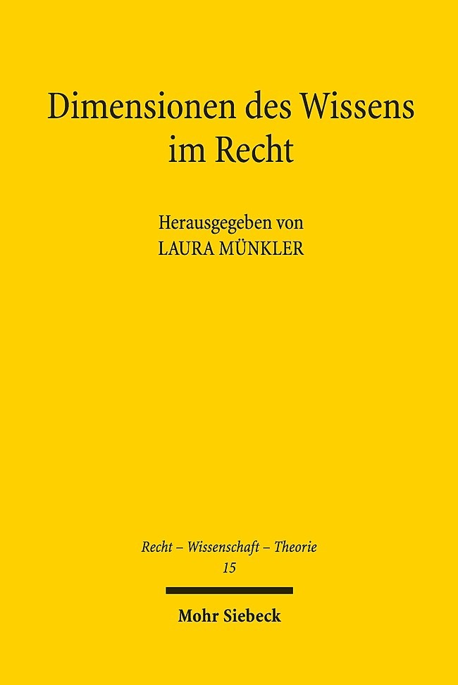 Dimensionen des Wissens im Recht main product photo