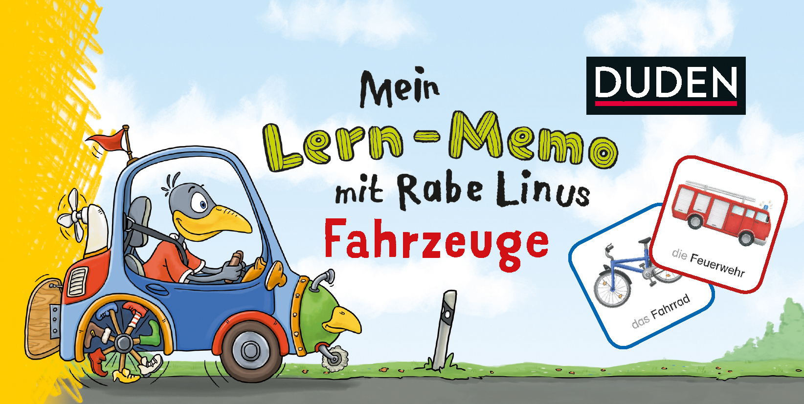 Mein Lern-Memo mit Rabe Linus - Fahrzeuge (Kinderspiel) main product photo