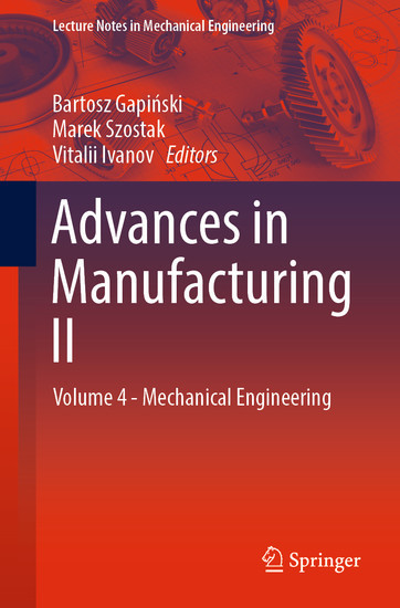Advances in Manufacturing II main product photo