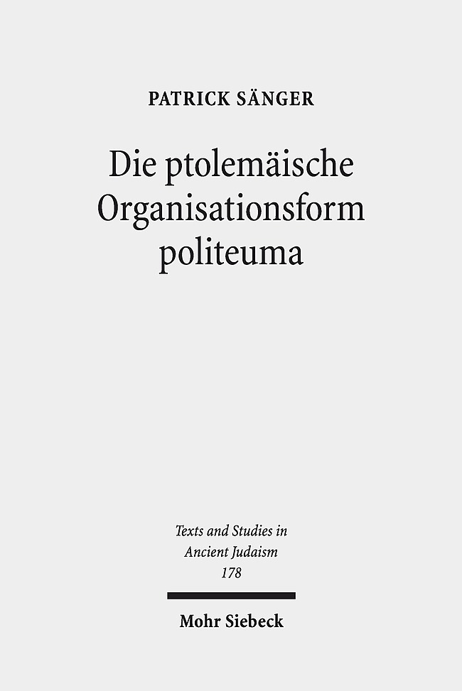Die ptolemäische Organisationsform politeuma main product photo