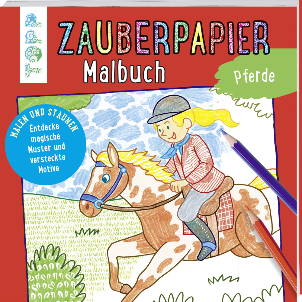 Zauberpapier Malbuch Pferde main product photo