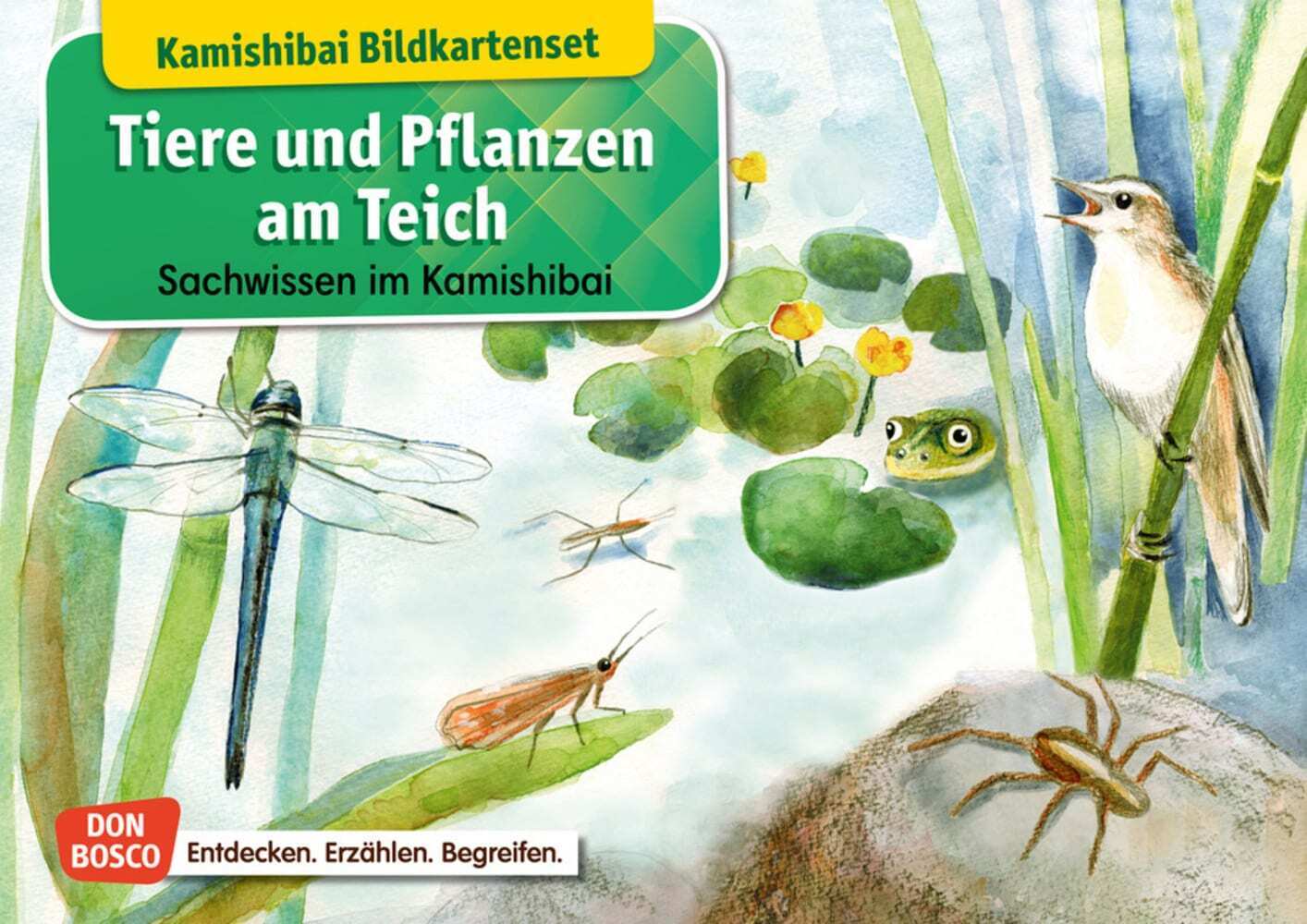 Tiere und Pflanzen am Teich. Kamishibai Bildkartenset main product photo