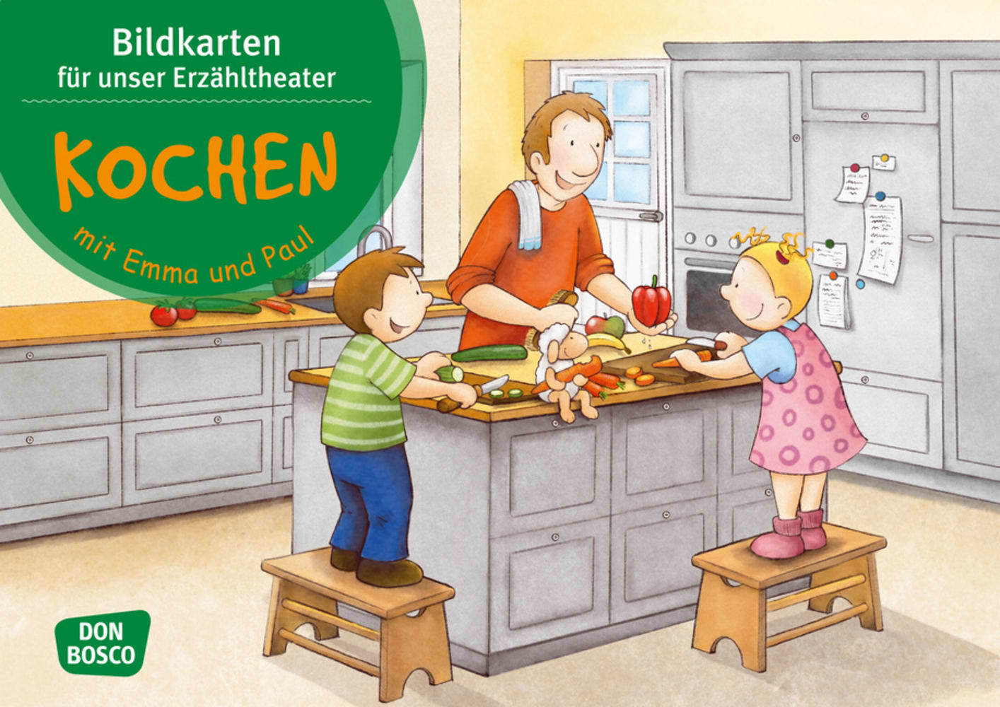 Kochen mit Emma und Paul. Kamishibai Bildkartenset main product photo