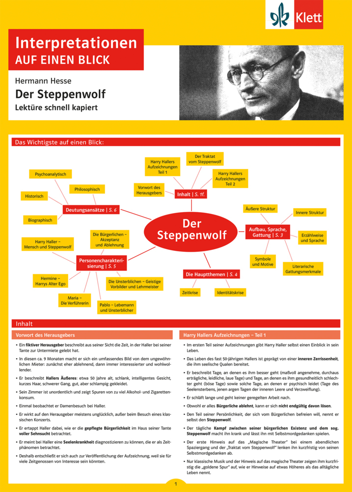 Hermann Hesse: Der Steppenwolf main product photo