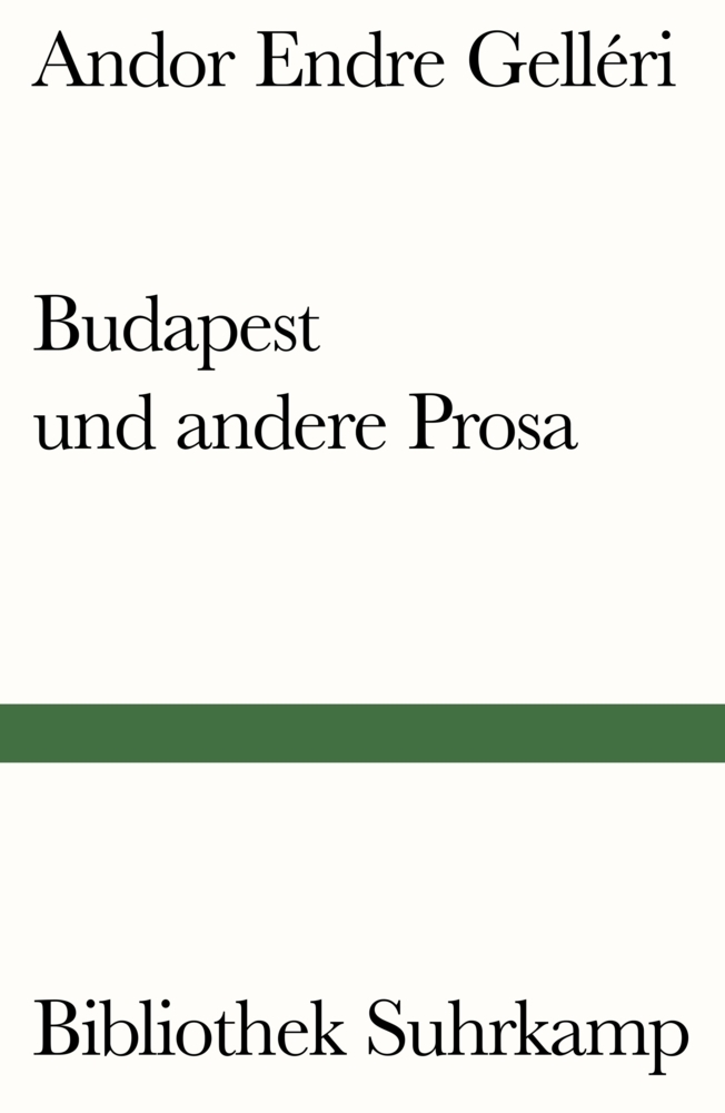 Budapest und andere Prosa main product photo