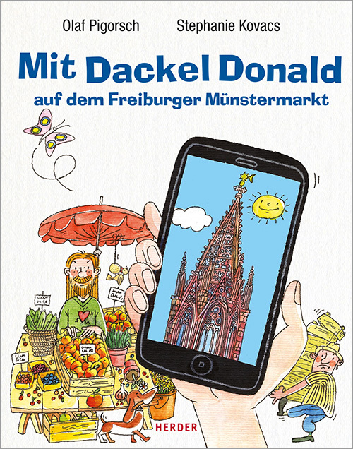Mit Dackel Donald auf dem Freiburger Münstermarkt main product photo