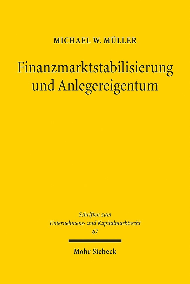 Finanzmarktstabilisierung und Anlegereigentum main product photo