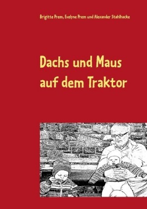 Dachs und Maus auf dem Traktor