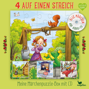 4 auf einen Streich - Meine Märchenpuzzle-Box (Kinderpuzzle)