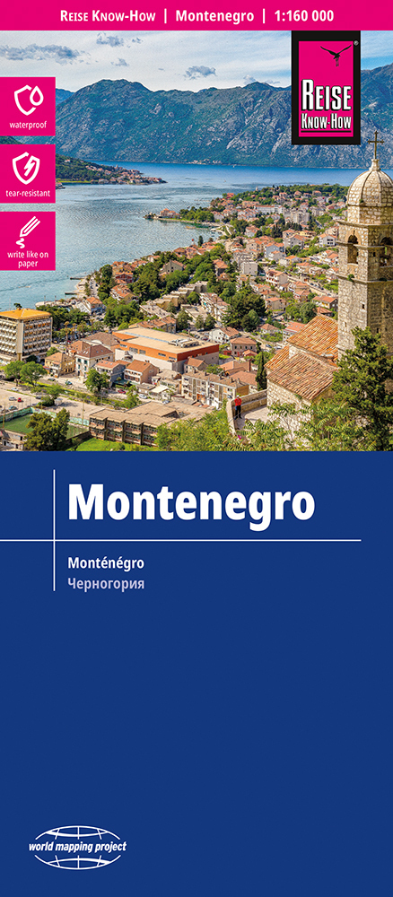 Reise Know-How Landkarte Montenegro (1:160.000) main product photo
