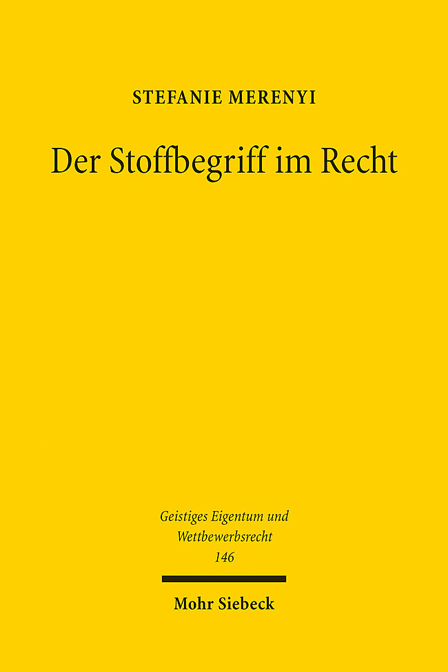 Der Stoffbegriff im Recht main product photo