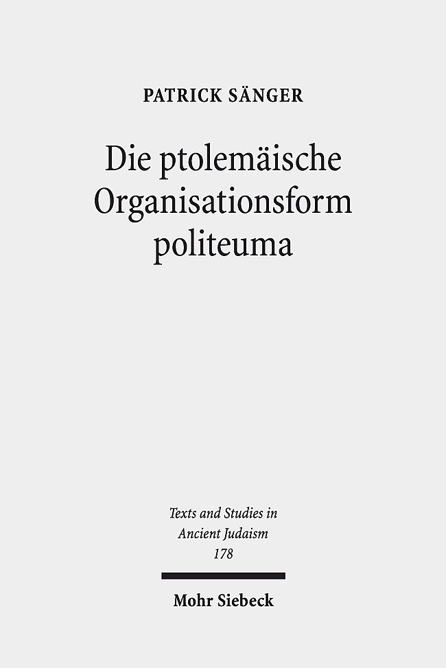 Die ptolemäische Organisationsform politeuma main product photo