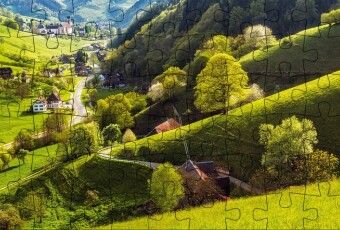Puzzle-Postkarte Schwarzwald 1
