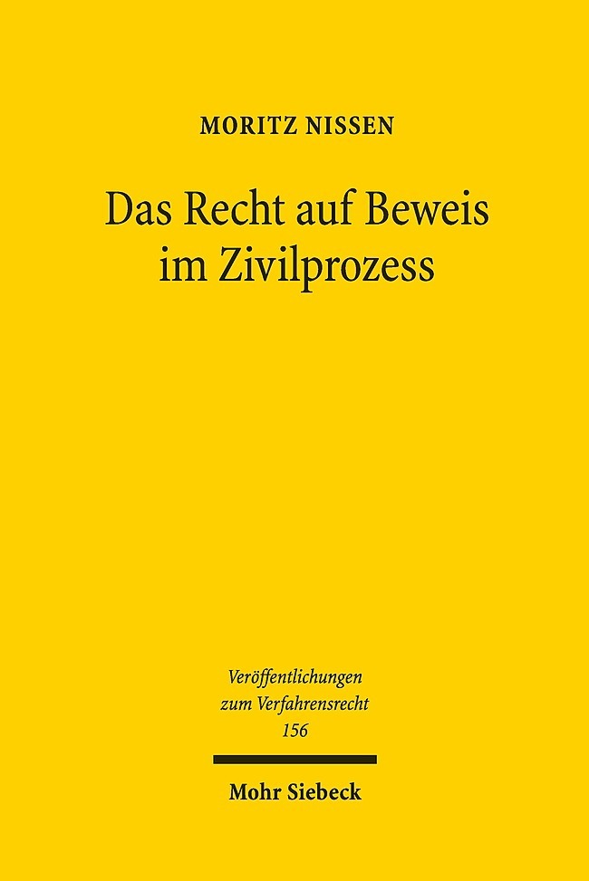 Das Recht auf Beweis im Zivilprozess main product photo