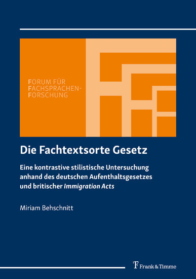Die Fachtextsorte Gesetz main product photo