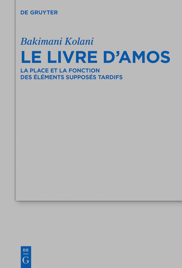 Le livre d'Amos main product photo