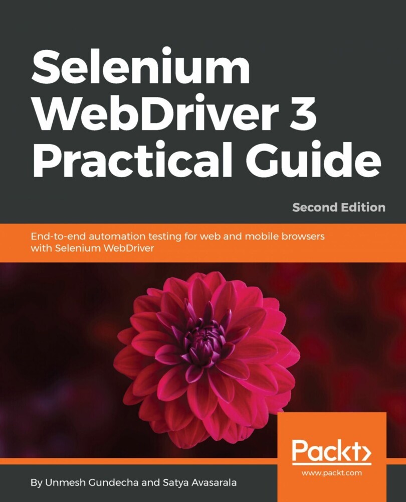 Selenium WebDriver 3 Practical Guide main product photo
