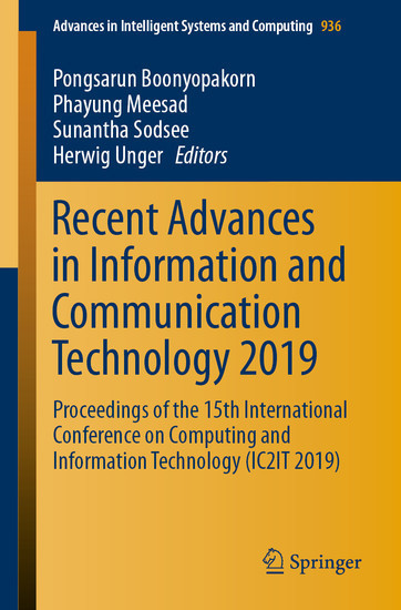 Recent Advances in Information and Communication Technology 2019 main product photo