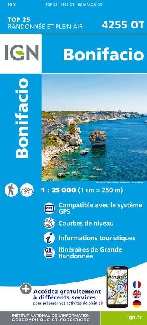 IGN Karte, Carte de randonnée (et plein air) Bonifacio main product photo