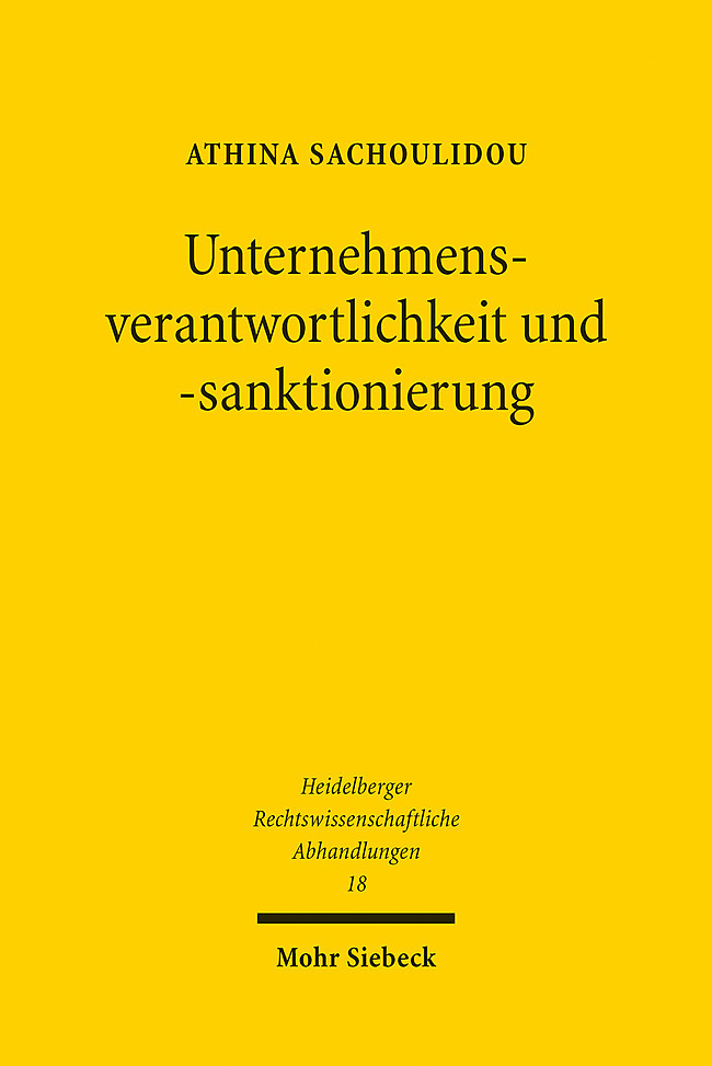 Unternehmensverantwortlichkeit und -sanktionierung main product photo
