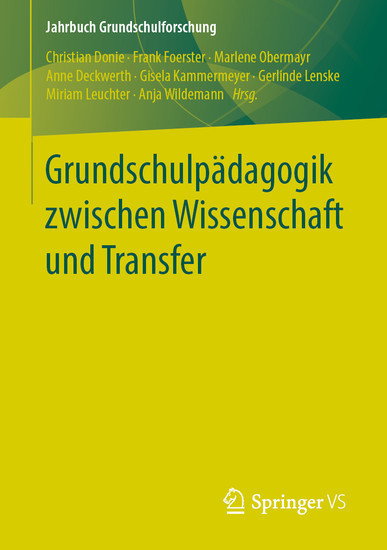 Grundschulpädagogik zwischen Wissenschaft und Transfer main product photo