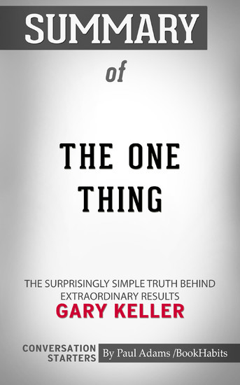 Summary of The One Thing main product photo