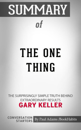 Summary of The One Thing