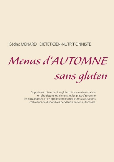 Menus d'automne sans gluten main product photo