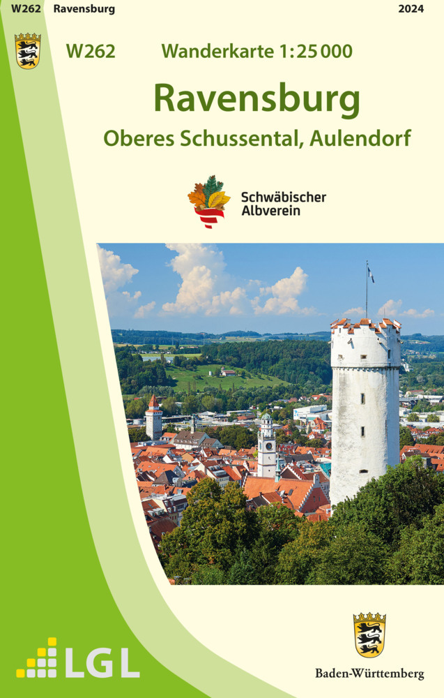 W262 Wanderkarte 1:25 000 Ravensburg main product photo