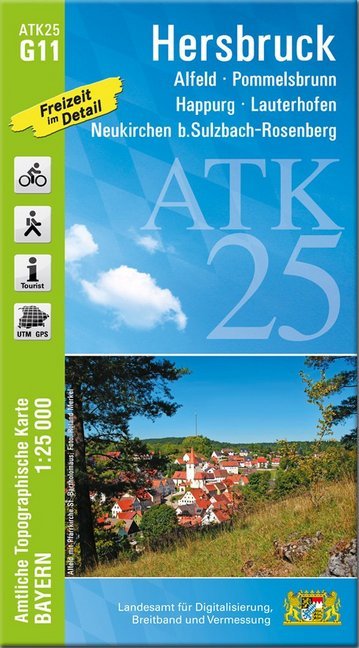 Amtliche Topographische Karte Bayern Hersbruck main product photo