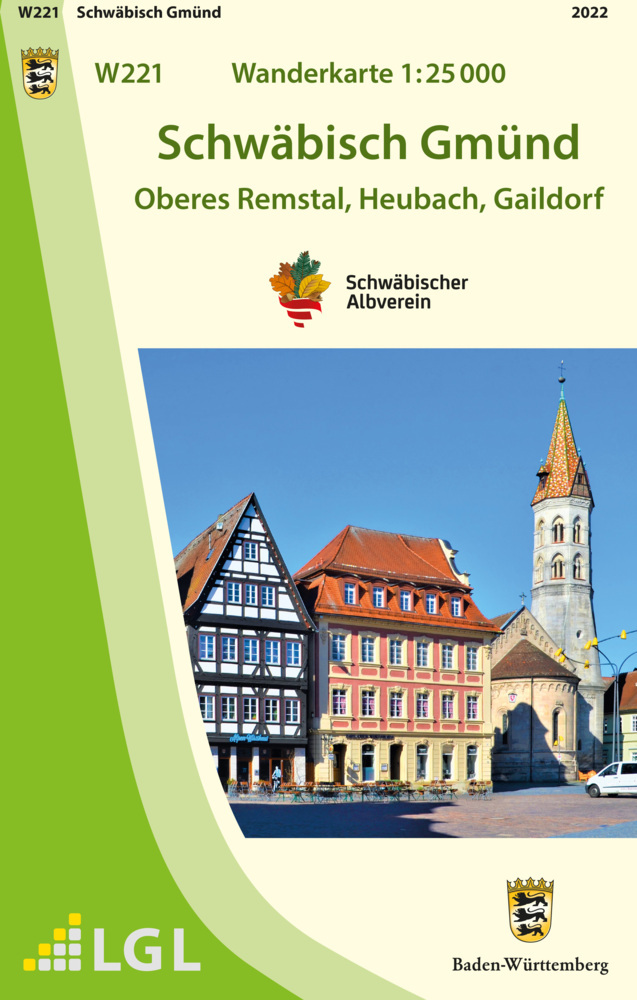 Topographische Wanderkarte Baden-Württemberg Schwäbisch Gmünd main product photo