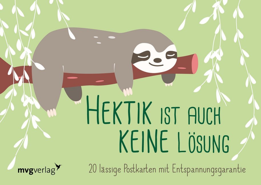 Hektik ist auch keine Lösung - 20 lässige Postkarten mit Entspannungsgarantie main product photo