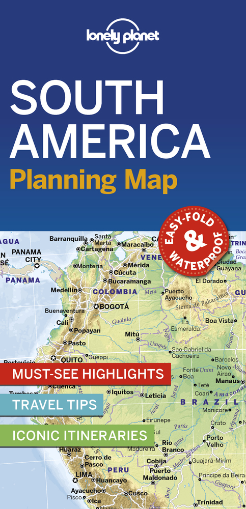 Lonely Planet South America Planning Map main product photo