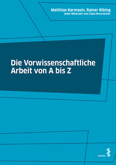 Die Vorwissenschaftliche Arbeit von A bis Z main product photo