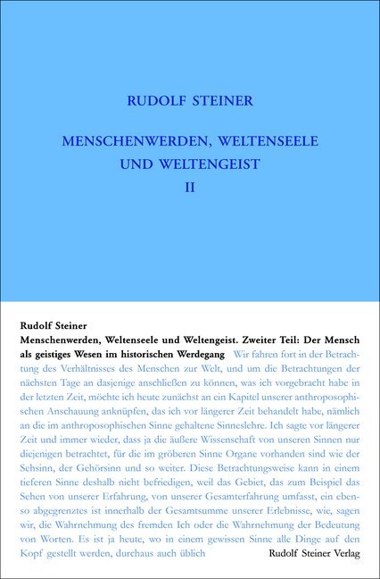 Menschenwerden, Weltenseele und Weltengeist. Der Mensch als geistiges Wesen im historischen Werdegang main product photo